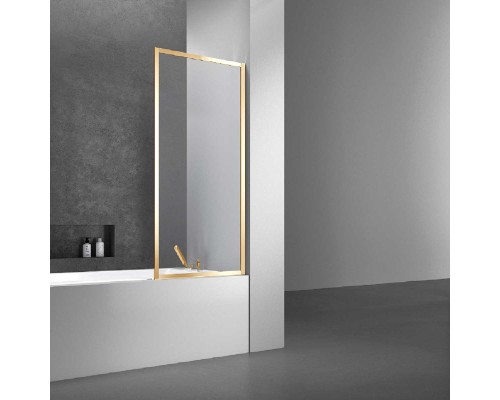 Душевая шторка на ванну Vincea VSB-41700CLG, 700x1400, брашированное золото
