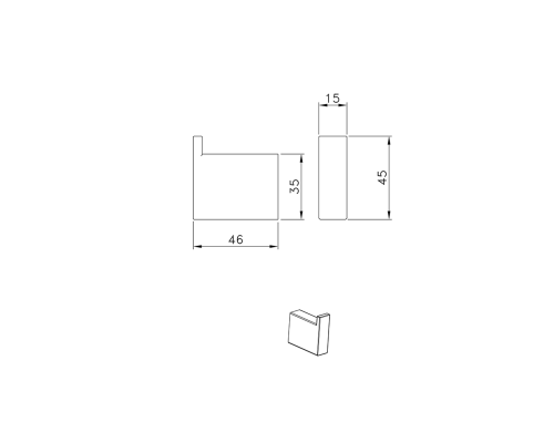Крючок ALTROBAGNO Аперто (Aperto) 081026 MW