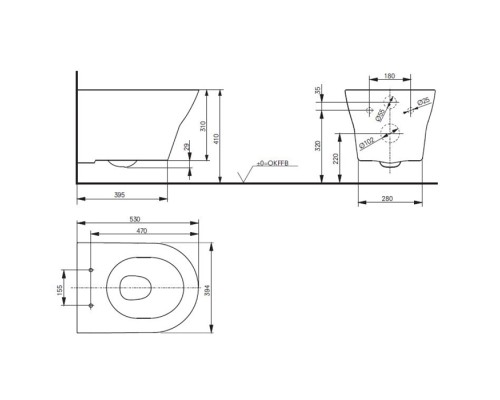 Подвесной безободковый унитаз Toto MH CW162Y#XW цвет белый