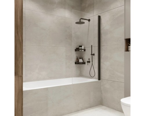 Стеклянная штора на ванну RX15070CBL-23 Reflexion 150х70см Slider закаленное стекло