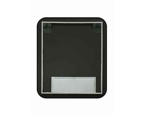 Зеркало Reflection Black View с подсветкой, бесконтактным сенсором, часами 60х70