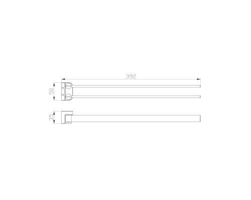 Полотенцедержатель поворотный Wonzon&Woghand, Хром