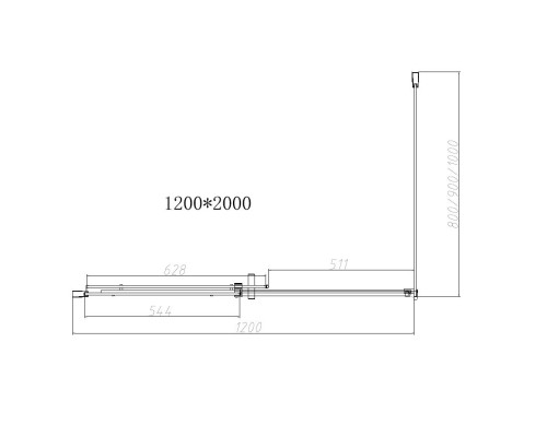 Душевой уголок Vincea Dice VSR-4D1012CL 1200x1000 хром стекло прозрачное