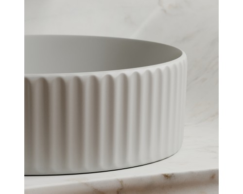 Раковина-чаша накладная Ceramicanova серый матовый Element 360x360x115