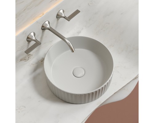 Раковина-чаша накладная Ceramicanova серый матовый Element 360x360x115