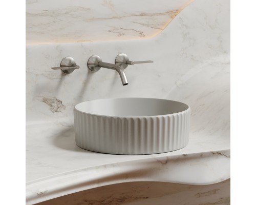 Раковина-чаша накладная Ceramicanova серый матовый Element 360x360x115