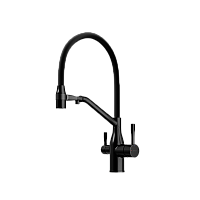 Смеситель для кухни SANCOS Orta SC4008MB с подключением фильтра для воды, матовый черный