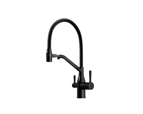 Смеситель для кухни SANCOS Orta SC4008MB с подключением фильтра для воды, матовый черный