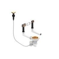 Выпуск для мойки Alveus Pop Up Bronze 1144853 с рамкой и заглушкой