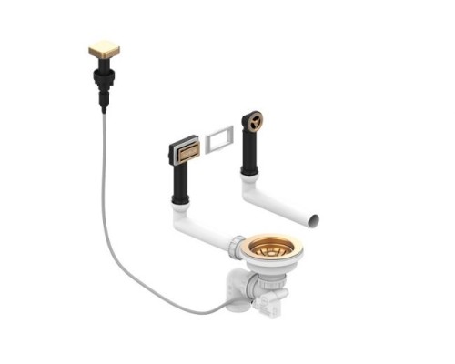 Выпуск для мойки Alveus Pop Up Bronze 1144853 с рамкой и заглушкой