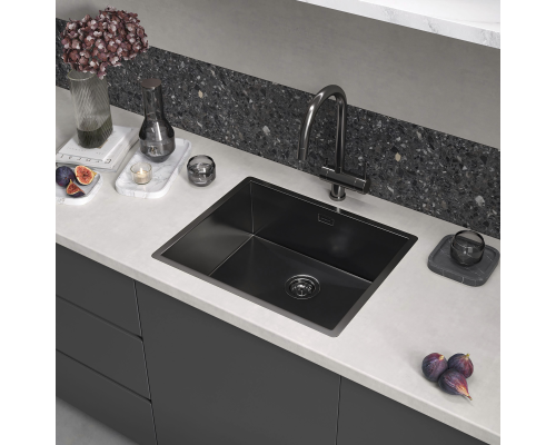 Кухонная мойка Reflexion Como RX2054BL оружейная сталь