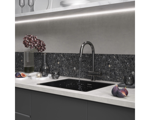 Кухонная мойка Reflexion Como RX2054BL оружейная сталь