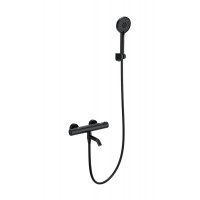 Смеситель для ванны с душем и термостатом Wonzon&Woghand, Черный матовый