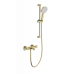 Смеситель для ванны с душем и термостатом Wonzon&Woghand, Брашированное золото