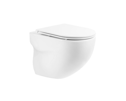 Комплект унитаза с инсталляцией BelBagno Onda BB066CHR/BB870SC/BB002-80/BB014-SR-BIANCO с сиденьем Микролифт и Белой клавишей смыва