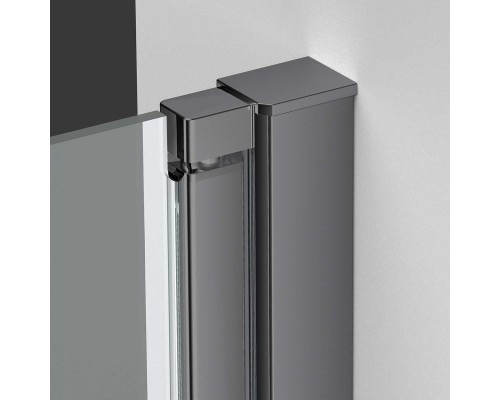 Душевая дверь Vincea Alpha VDP-3AL900CLGM, вороненая сталь, стекло прозрачное