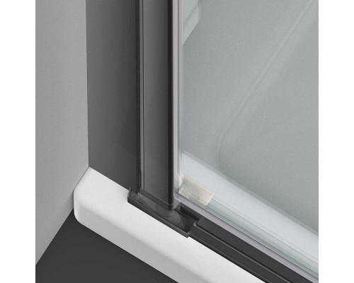 Душевая дверь Vincea Alpha VDP-3AL900CLGM, вороненая сталь, стекло прозрачное