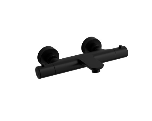 Cмеситель для ванны с термостатом Raiber premium RPB-008 Graceful, матовый черный