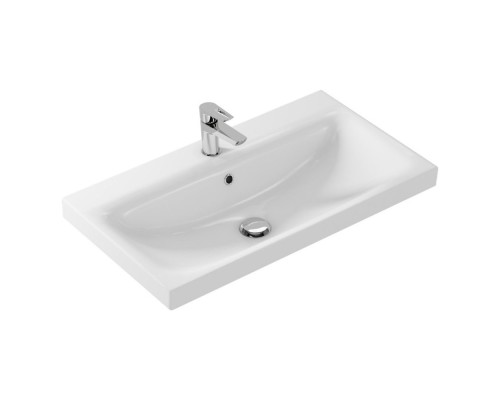 Тумба с раковиной Comforty Касабланка-80 серый шёлк Moduo 80