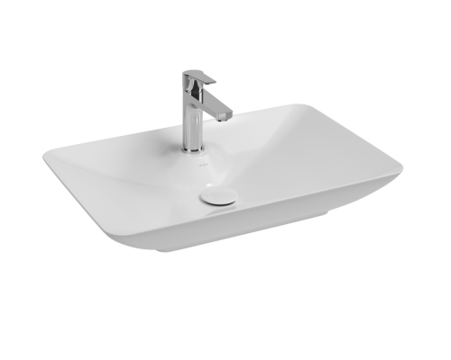 Раковина ISVEA SistemaY Clear накладная 644x395x125 мятно зеленый матовый 10SY50065SV-2T