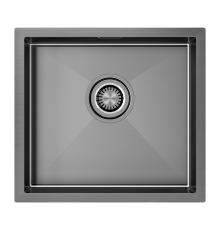 Кухонная мойка Paulmark Weser 48 PM804844-GM Вороненая сталь