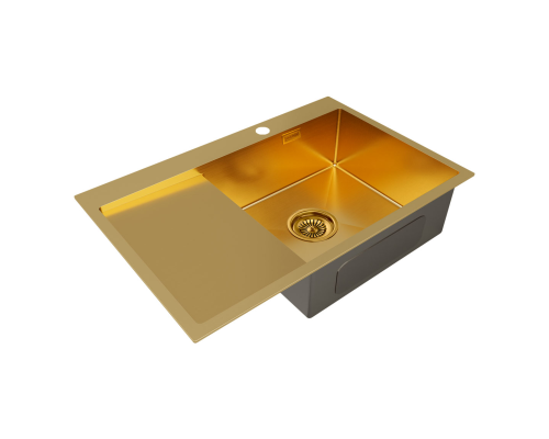 Кухонная мойка Paulmark Atlan 78 R PM217851-BGR Брашированное золото