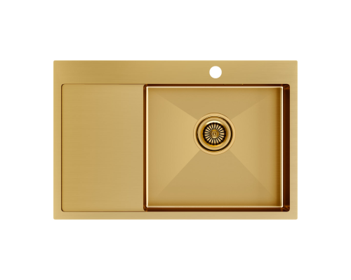Кухонная мойка Paulmark Atlan 78 R PM217851-BGR Брашированное золото