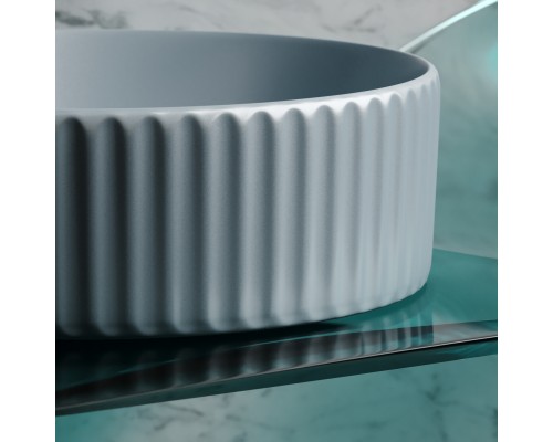 Раковина-чаша накладная Ceramicanova серо-Голубой матовый Element 360x360