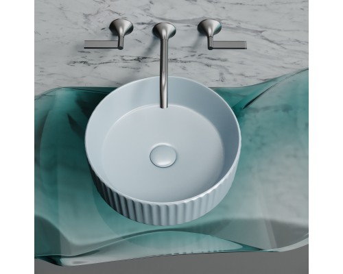 Раковина-чаша накладная Ceramicanova серо-Голубой матовый Element 360x360