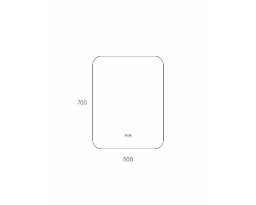 Зеркало Taliente Zled-B с LED-подсветкой, 50x70см, прямоугольное, с антизапотеванием