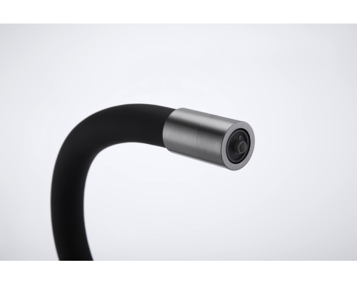 Смеситель для кухни Paulmark Salix Sa213419-GM Вороненая сталь