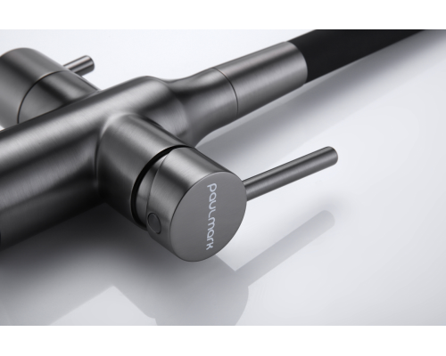 Смеситель для кухни Paulmark Salix Sa213419-GM Вороненая сталь