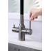 Смеситель для кухни Paulmark Salix Sa213419-GM Вороненая сталь