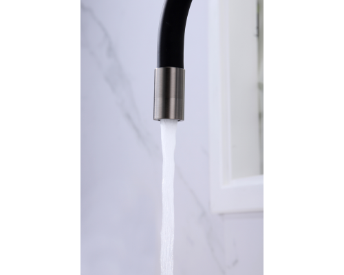 Смеситель для кухни Paulmark Salix Sa213419-GM Вороненая сталь