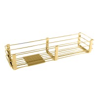 Двойная металлическая Colombo Complimenti полка цвет PVD золото матовое