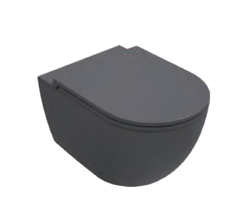 Унитаз ISVEA VEA Rondo подвесной 365x510x400 антрацит матовый 10VA02002SV-2C