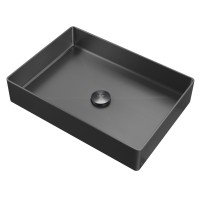 Раковина накладная ABBER Wasser Kreis оружейная сталь