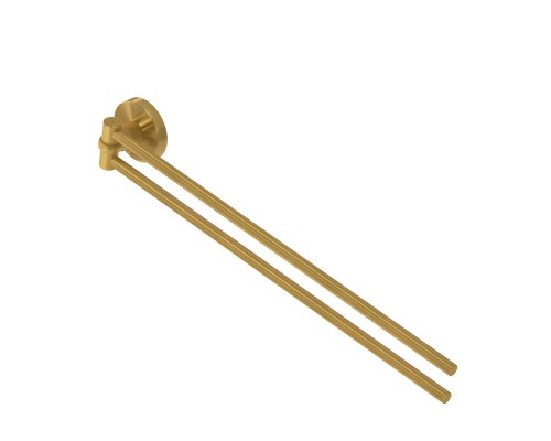 Полотенцедержатель Cezares Relax RELAX-THD-S-BORO двойной поворотный Брашированное золото