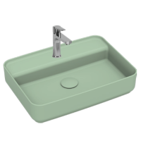 Раковина накладная ISVEA Infinity 55 мятно-зеленый матовый 10NF66055SV-2T