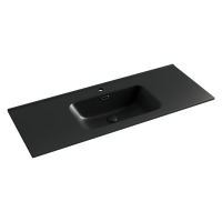 Умывальник накладной Ceramicanova Element 1210x465x180 черный матовый
