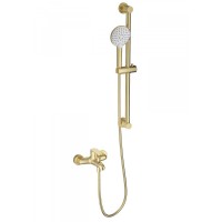 Смеситель для ванны с душевым гарнитуром Wonzon&Woghand, Брашированное золото