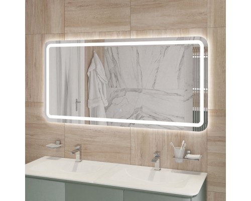 Зеркало Cezares Stylus 150 CZR-SPC-STYLUS-1500-700-TCH-WARM с подсветкой с сенсорным выключателем и подогревом