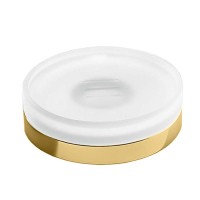 Мыльница настольная Colombo Nordic цвет PVD золото матовое/матовое стекло