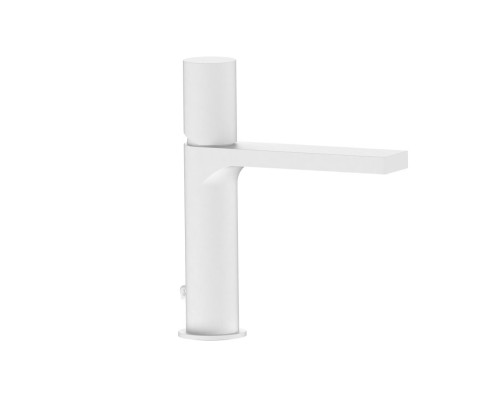 Однорычажный смеситель для раковины AQG Tube, белый матовый