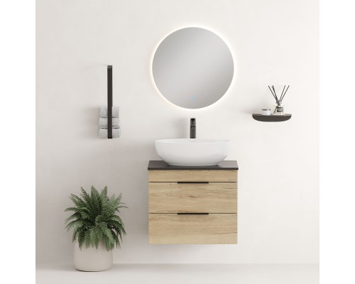 Тумба под раковину Onika Легран 60 подвесная, дуб галифакс, под столешницу