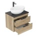 Тумба под раковину Onika Легран 60 подвесная, дуб галифакс, под столешницу