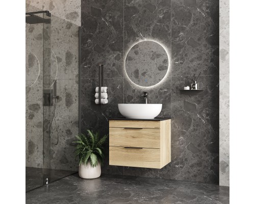 Тумба под раковину Onika Легран 60 подвесная, дуб галифакс, под столешницу