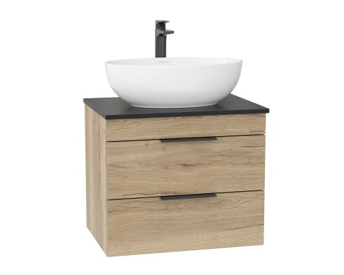 Тумба под раковину Onika Легран 60 подвесная, дуб галифакс, под столешницу