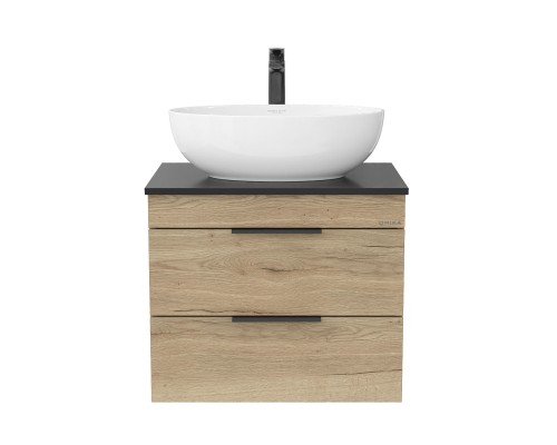Тумба под раковину Onika Легран 60 подвесная, дуб галифакс, под столешницу