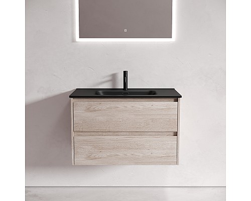 Тумба подвесная SANCOS Libra 790х450х500, c двумя ящиками, дуб галифакс LB80EG Тумба подвесная SANCOS Libra 790х450х500, c двумя ящиками, дуб галифакс LB80EG